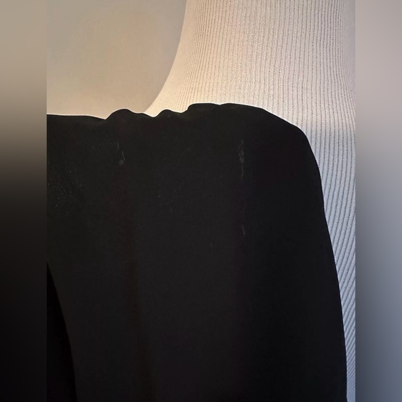 Bisou Bisou Open Back Dress 10 Black Blue White Ikat Geometric Michelle Bohbot - Picture 10 of 10